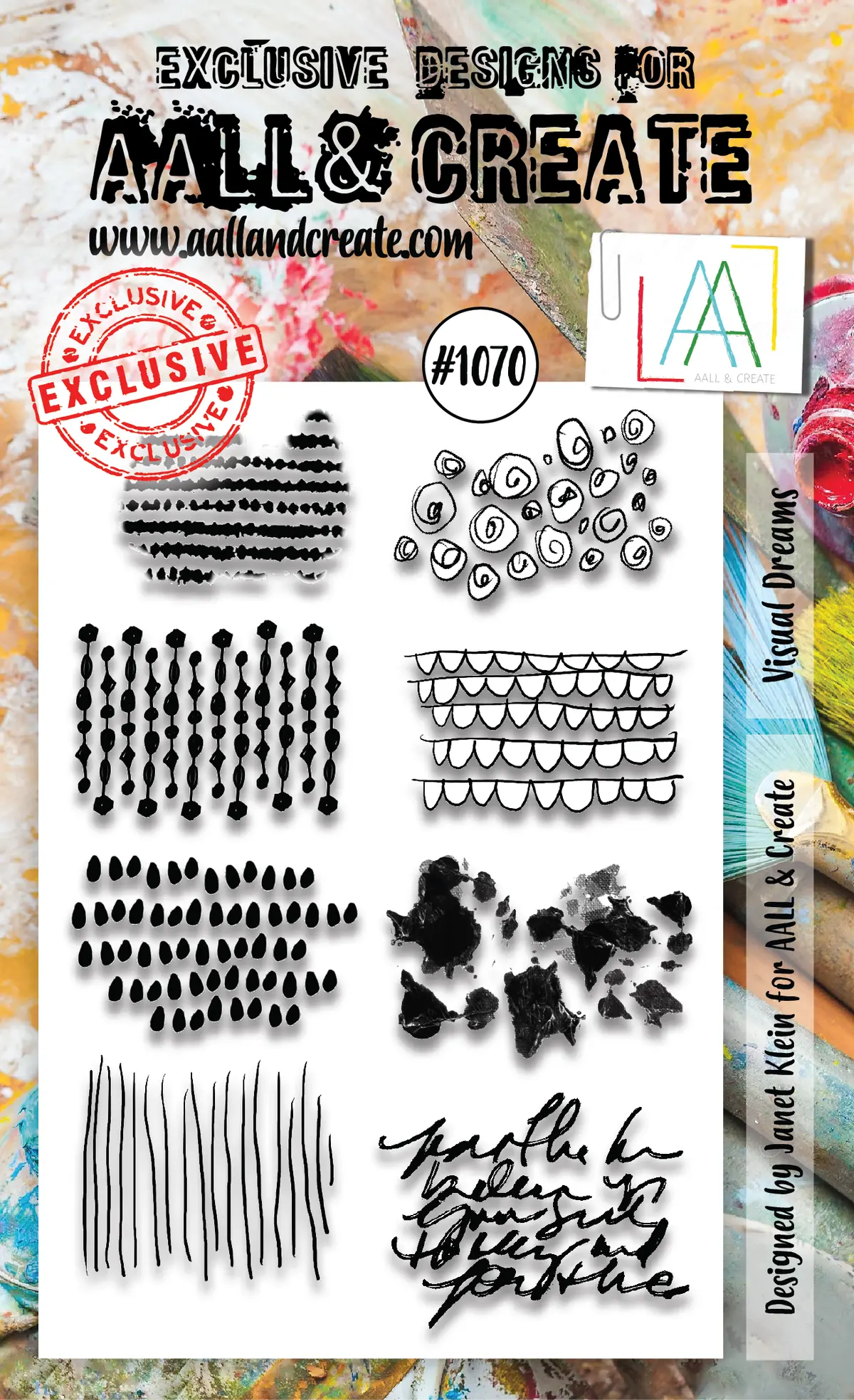 Aall And Create  A6 Stamp Set - 1070 - Visual Dreams 1
