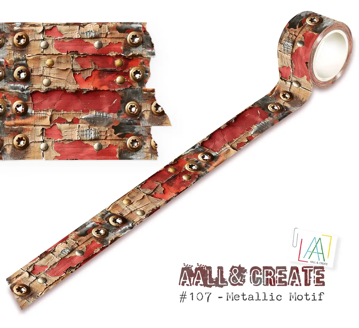 Aall And Create - Washi Tape - Metallic Motif 1