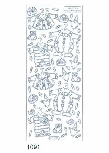 Deco Stickers - Baby Clothes Girls 1
