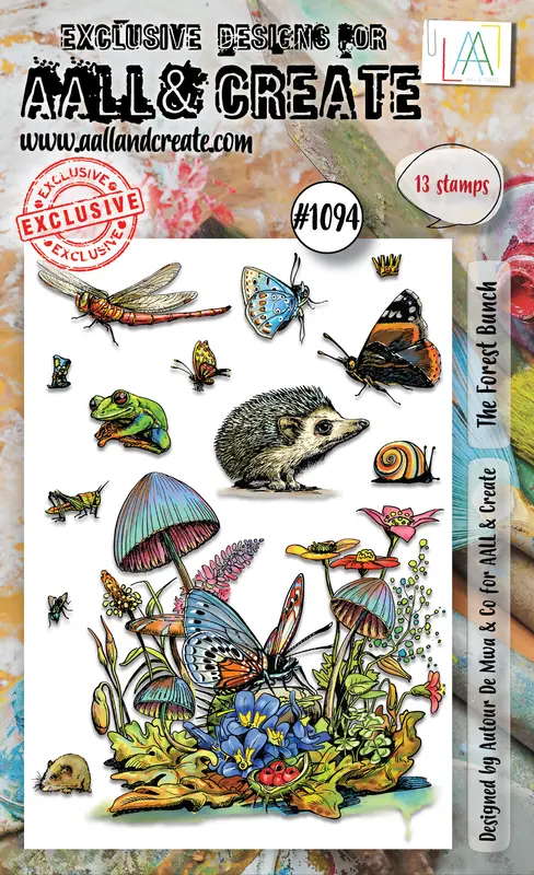 Aall And Create #1094 - A6 Stamp Set - The Forest Bunch 1