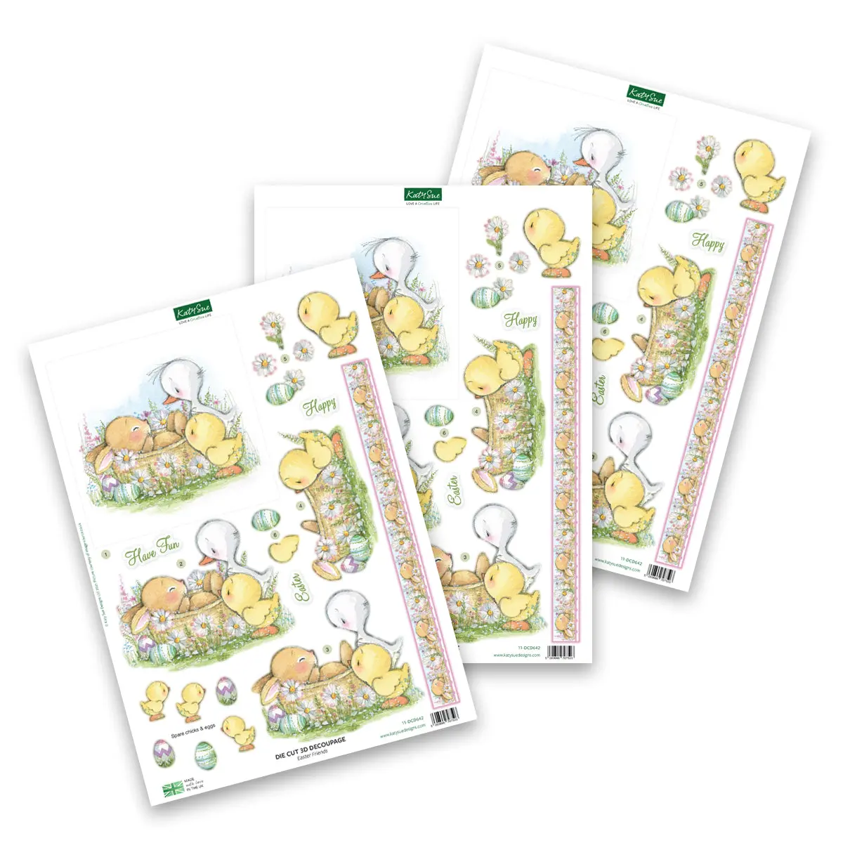 Die Cut Decoupage – Easter Friends (Pack Of 3) 1