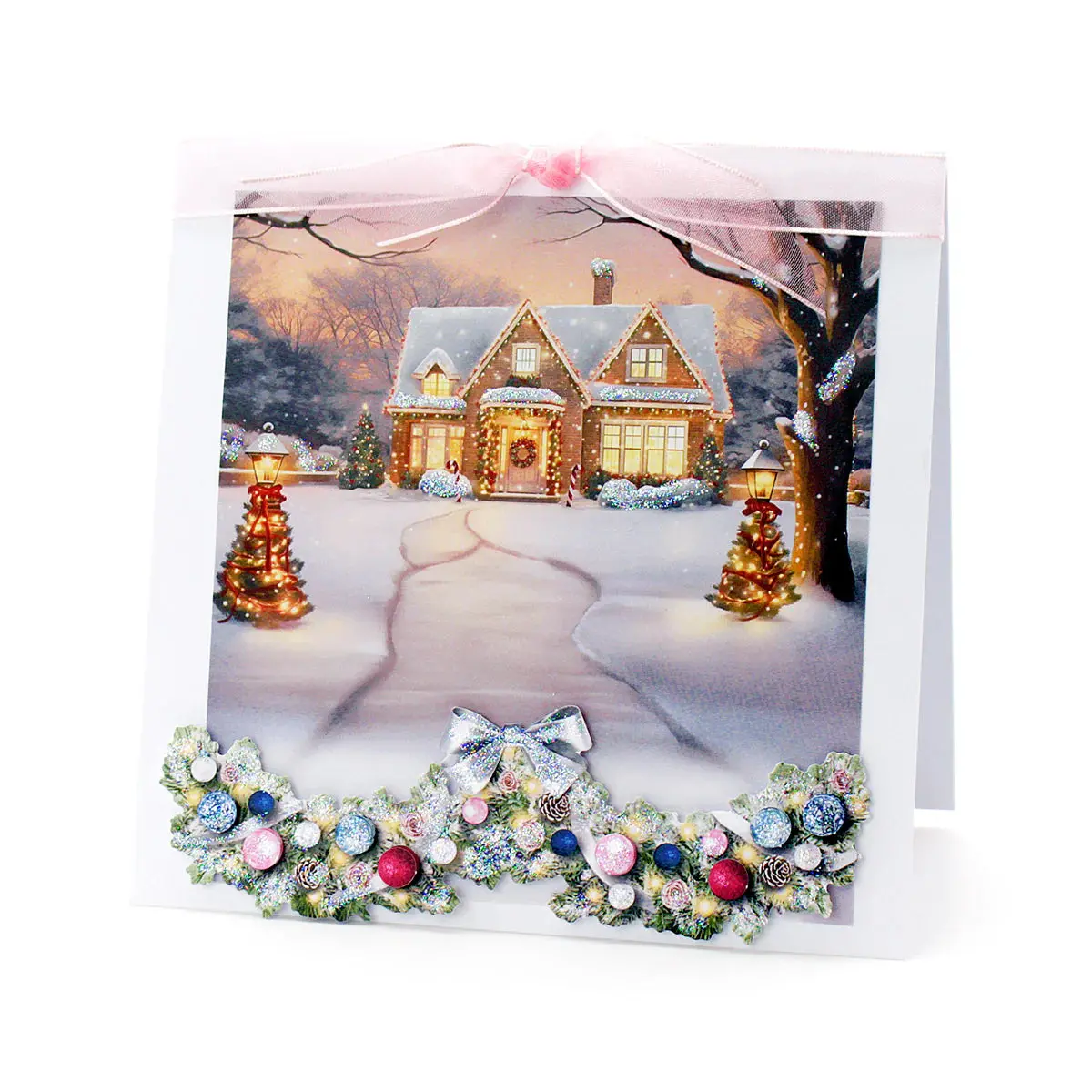 Katy Sue Die Cut Decoupage – Christmas Floral Embellishments, Winter (Pack Of 3) 2
