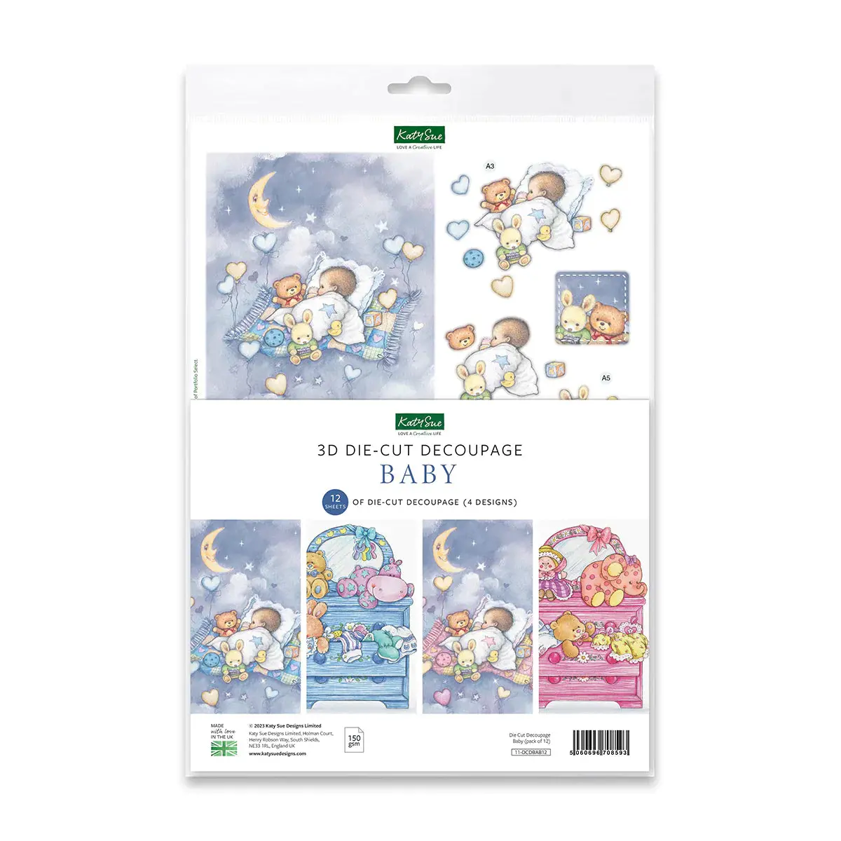 Die Cut Decoupage – Baby (Pack Of 12) 1