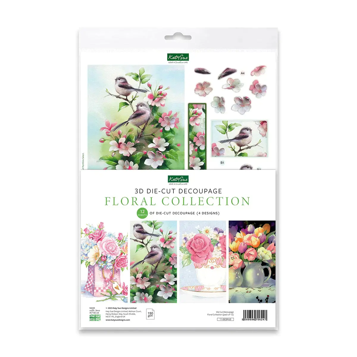 Die Cut Decoupage – Floral Collection (Pack Of 12) 1