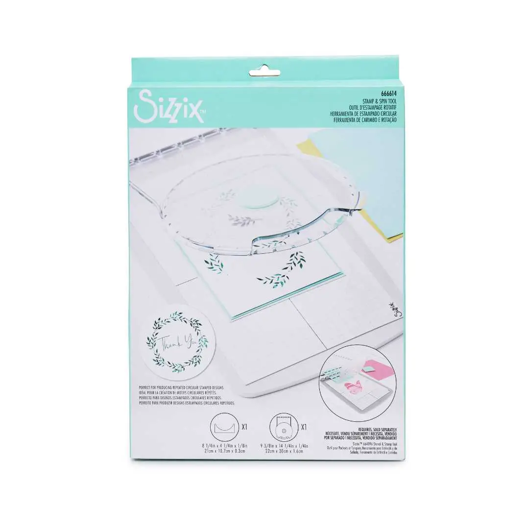 Sizzix Stencil & Stamp Tool Accessory Stamp & Spin Tool 1