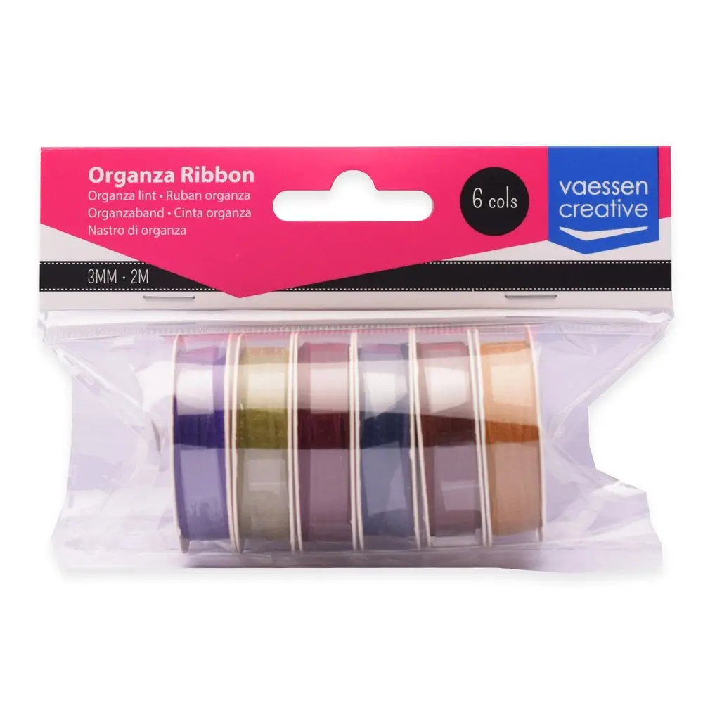 Vaessen Creative Organza Set 6 Colors 3Mmx2m Autumn 1