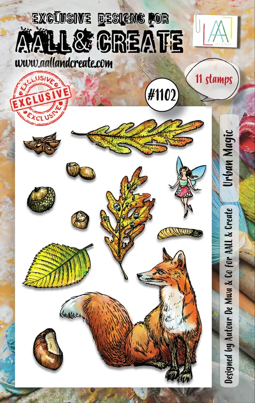 Aall And Create #1102 - A7 Stamp Set - Urban Magic 1