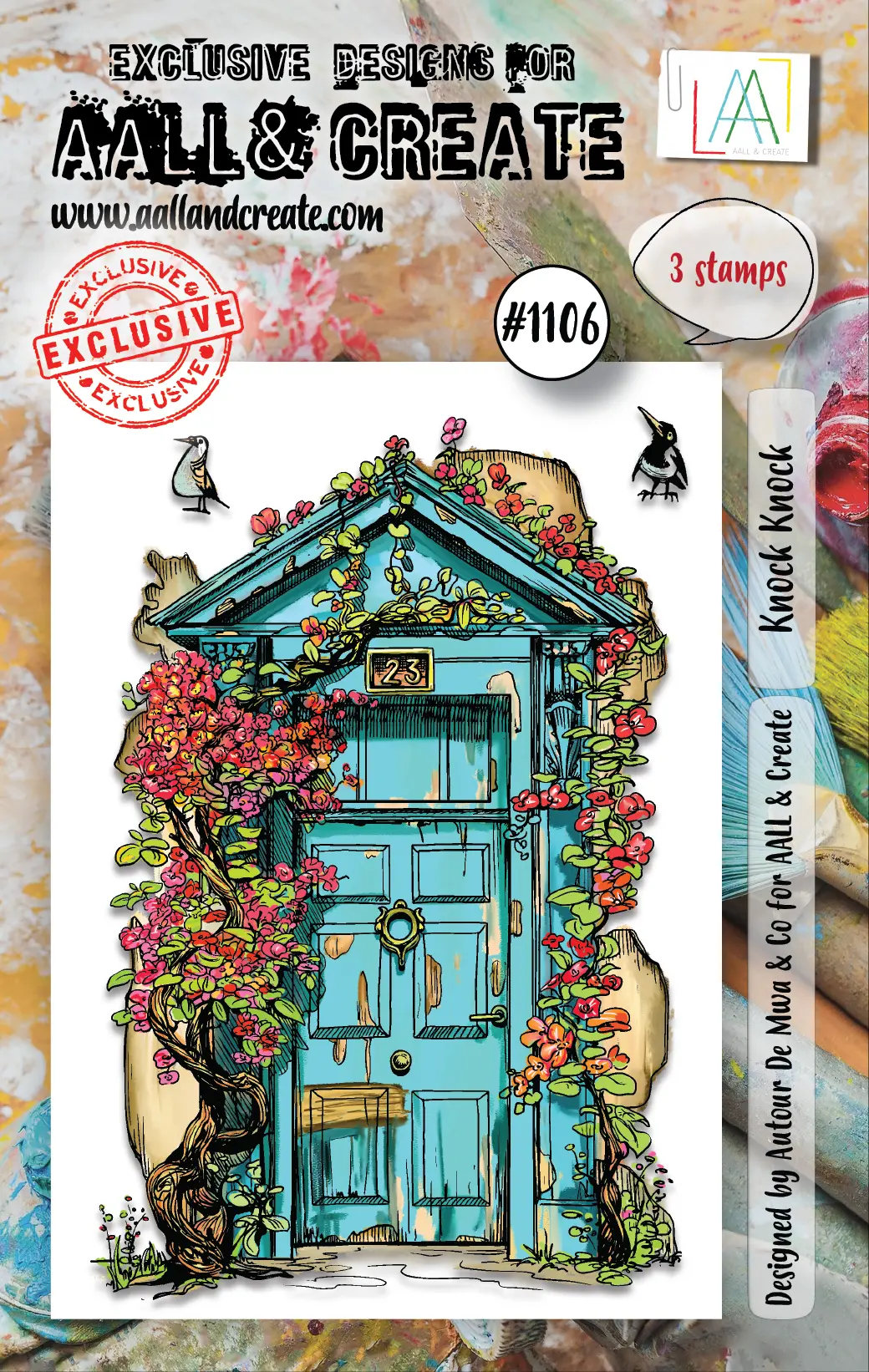 Aall And Create  A7 Stamp Set - 1106 - Knock Knock 1