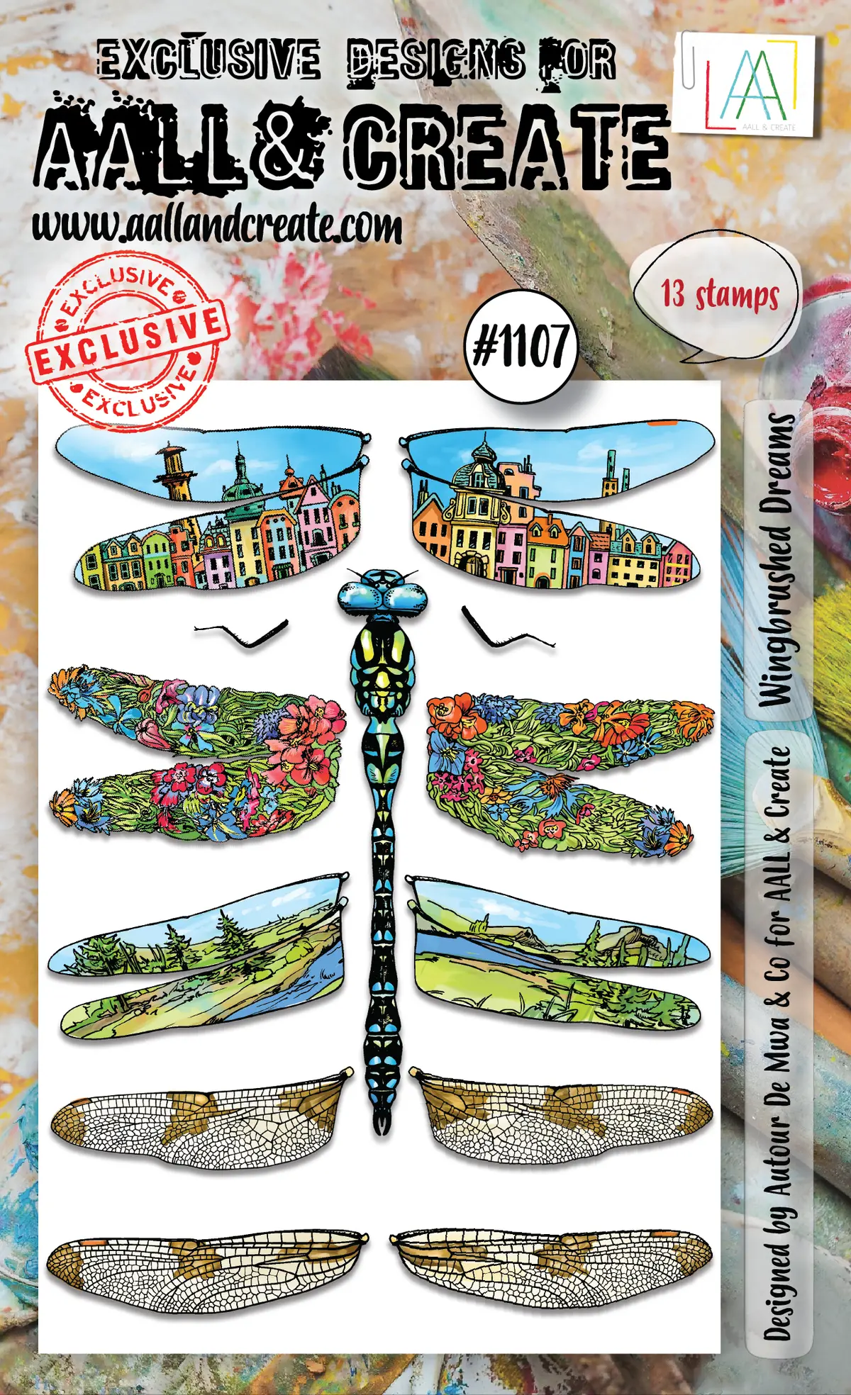Aall And Create  A6 Stamp Set - 1107 - Wingbrushed Dreams 1