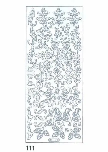 Deco Stickers - Scrolls/Leaves 1