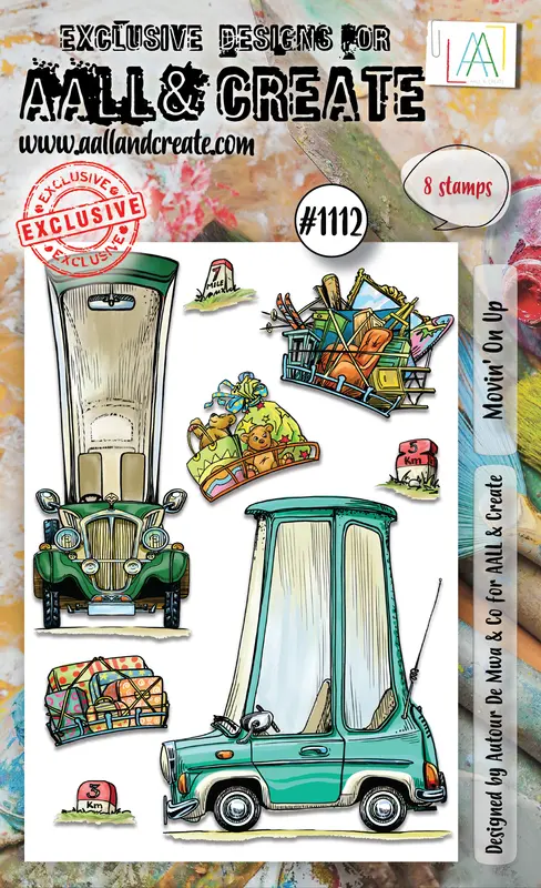 Aall And Create #1112 - A6 Stamp Set - Movin' On Up 1
