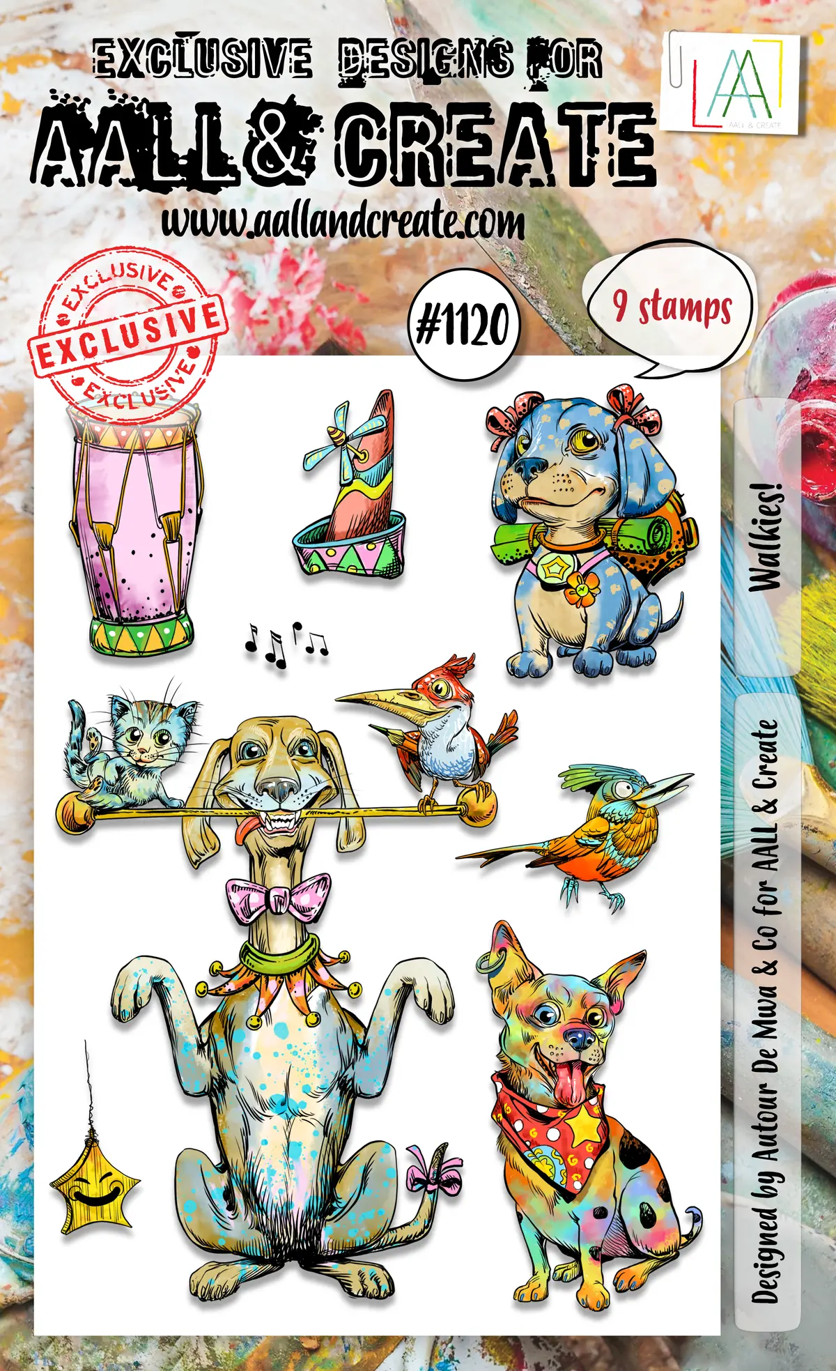 Aall And Create - A6 Stamp Set - Walkies! 1