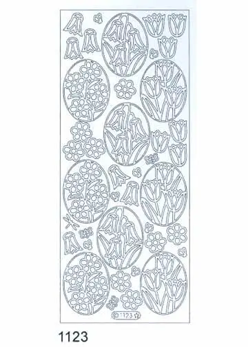 Deco Stickers - Ovals With Flowers 1