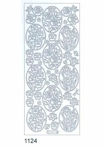Deco Stickers - Ovals With Flowers 1