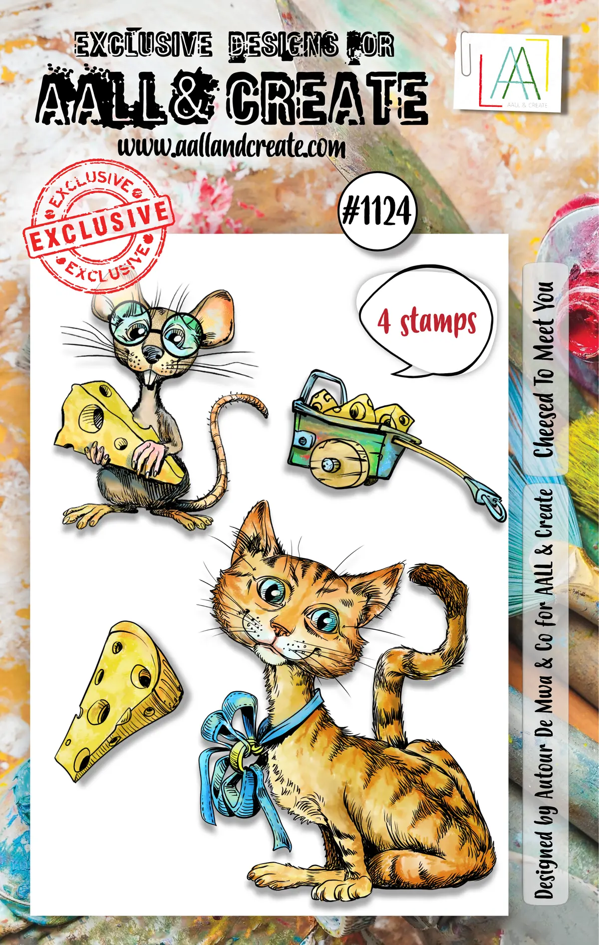 Aall And Create - A7 Stamp Set - Cheesed To Meet You 1