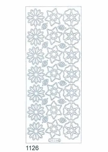 Deco Stickers - Sm Flower Burst 1