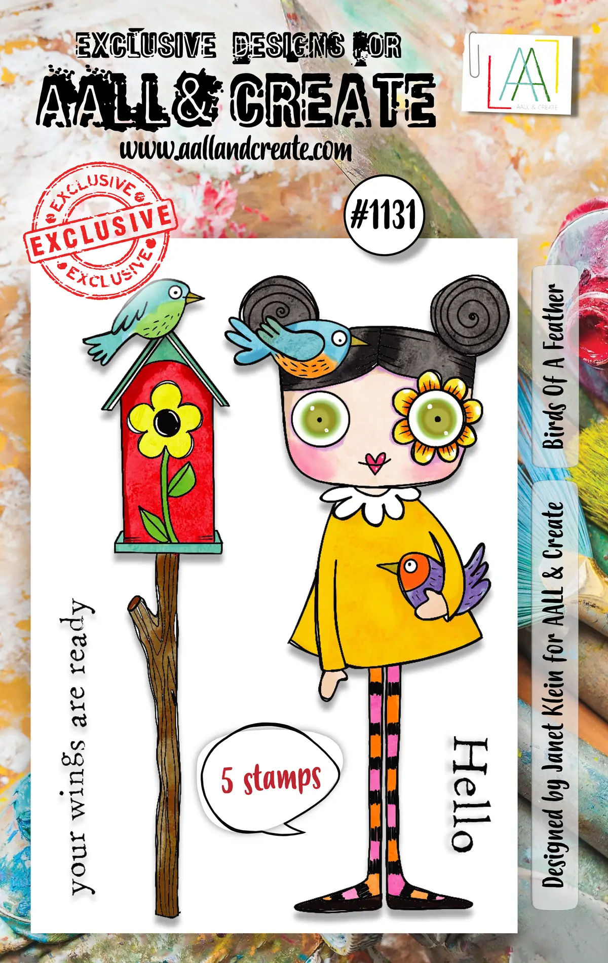 Aall And Create - A7 Stamp Set - Birds Of A Feather 1