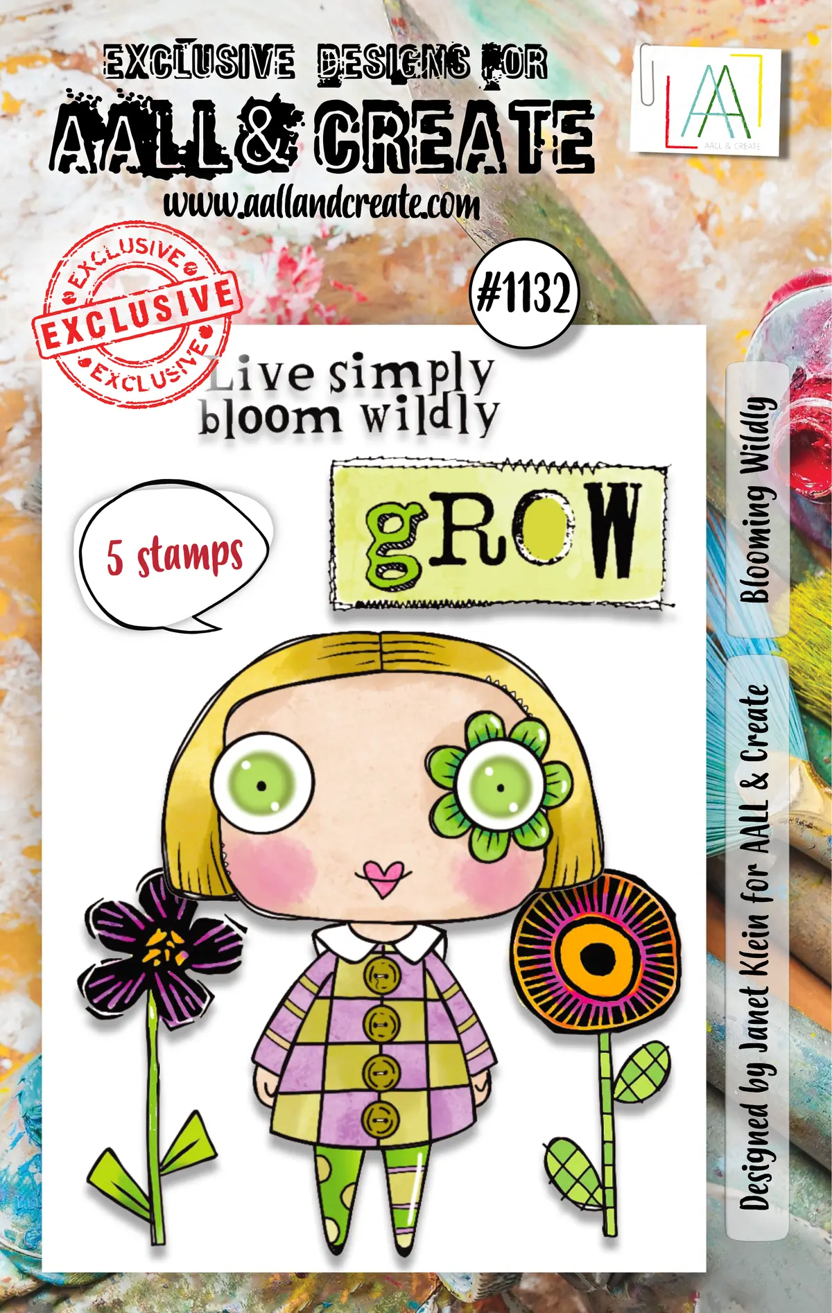 Aall And Create - A7 Stamp Set - Blooming Wildly 1