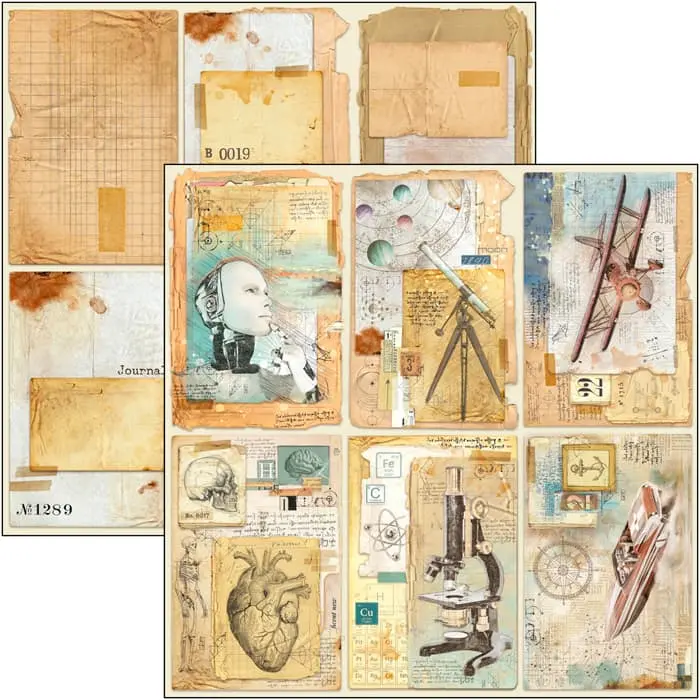 Ciao Bella Sign Of The Times Cards Paper Sheet 12"X12" 1 Sheet 1