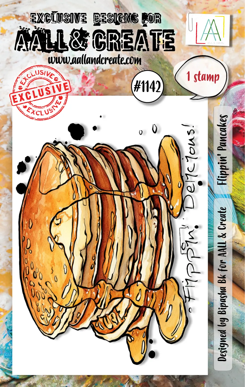 Aall And Create - A7 Stamp Set - Flippin' Pancakes 1