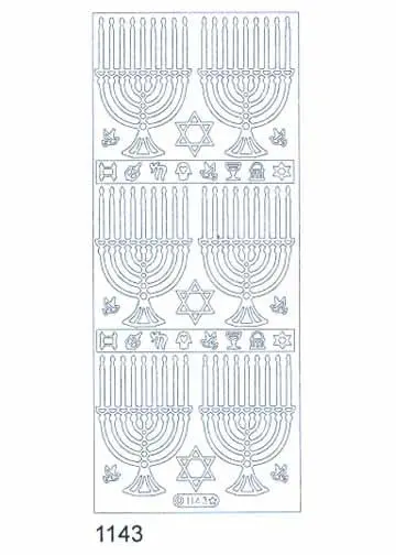Deco Stickers - Menorahs 1