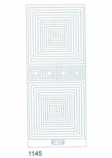 Deco Stickers - Geometrical Shapes Squares 1