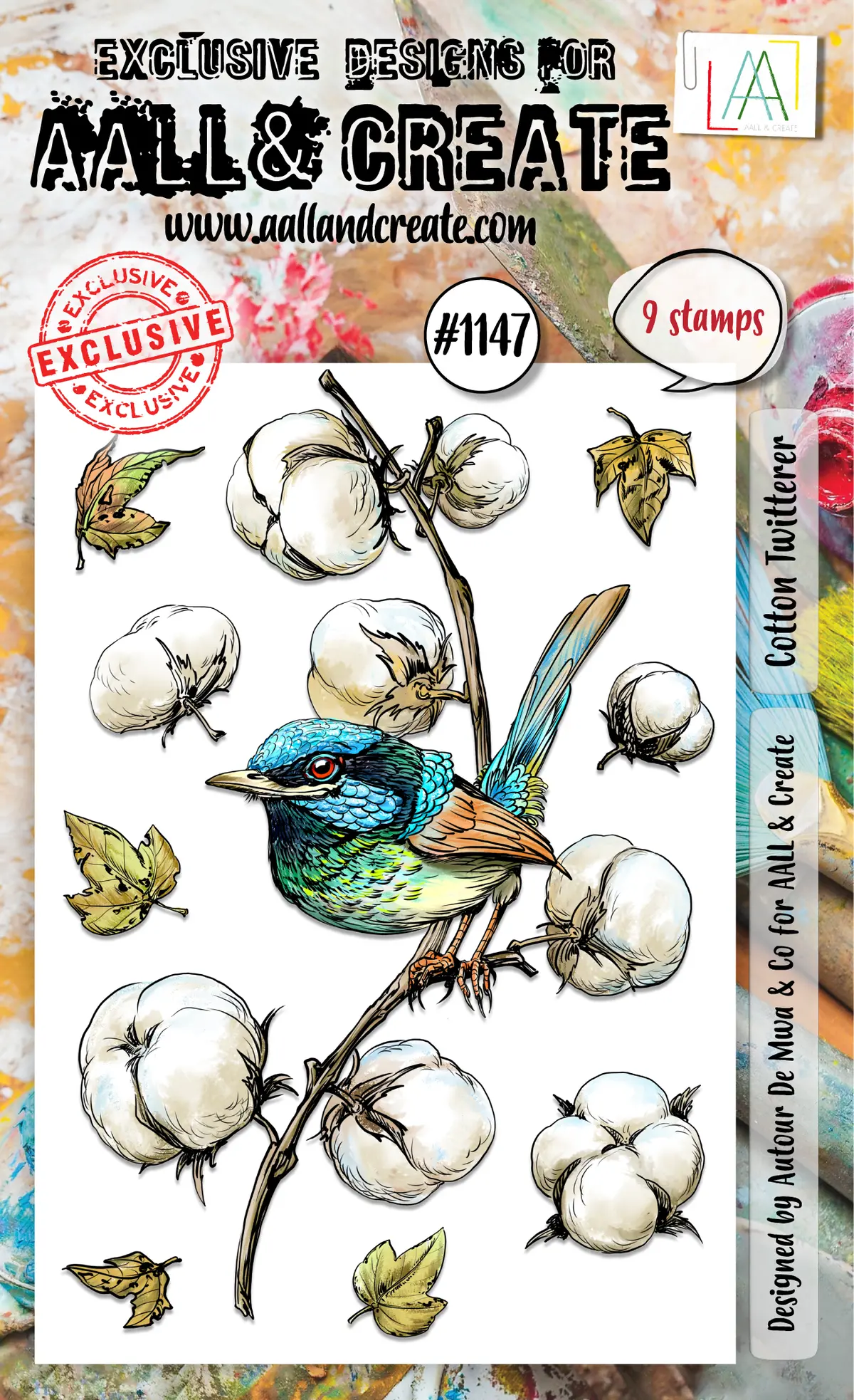Aall And Create - A6 Stamp Set - Cotton Twitterer 1
