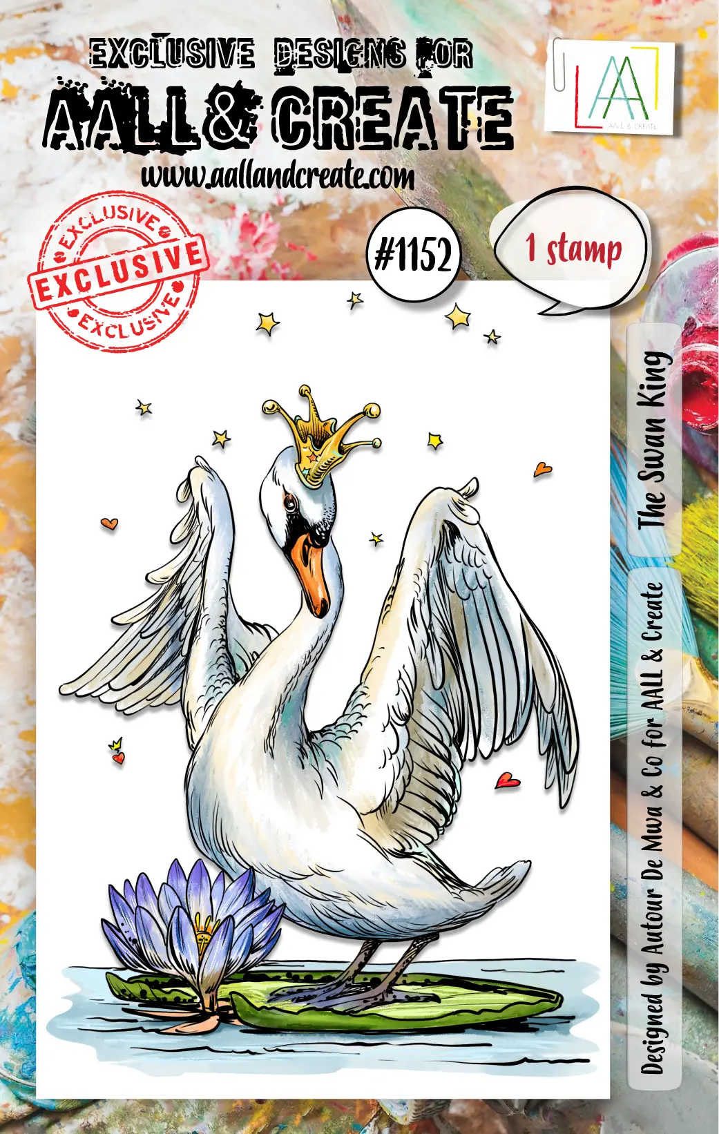 Aall And Create - A7 Stamp Set - The Swan King 1