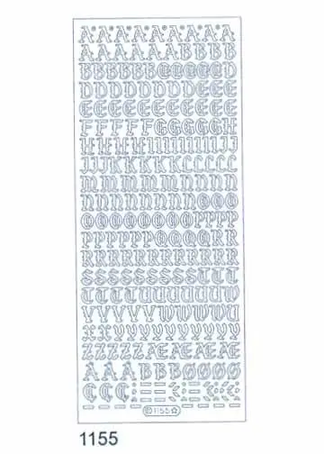 Deco Stickers - Upper Case Alphabet 1