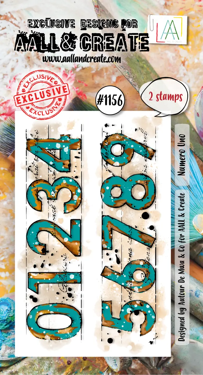 Aall And Create - A8 Stamp Set - Numero Uno 1