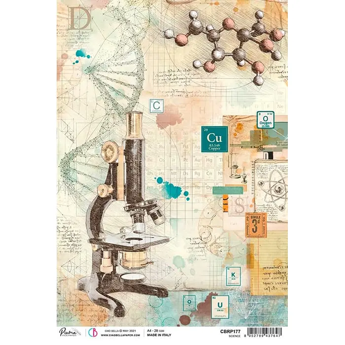 Ciao Bella Rice Paper A4 Science 1