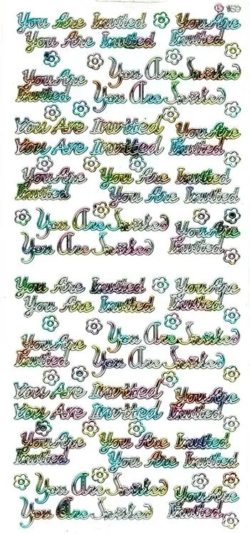 Deco Stickers - You Are Invited 1
