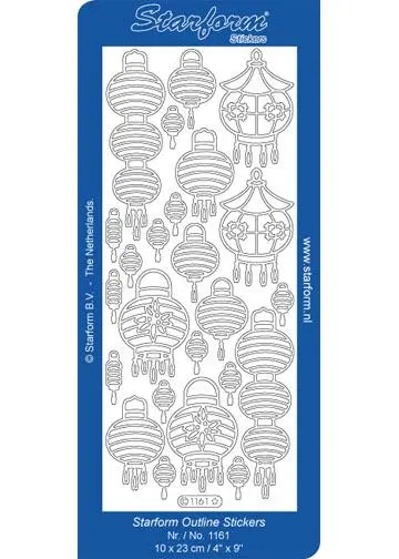 Deco Stickers - Oriental Lanterns 1