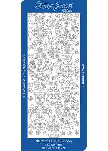 Deco Stickers - Oriental Vases 1