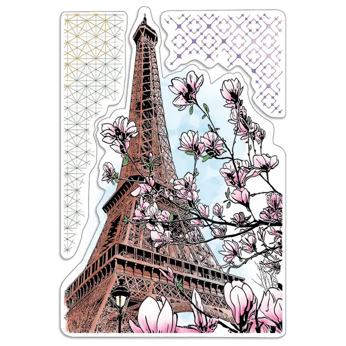 Ciao Bella Clear Stamp Set 4"X6" Le Magnolia 1