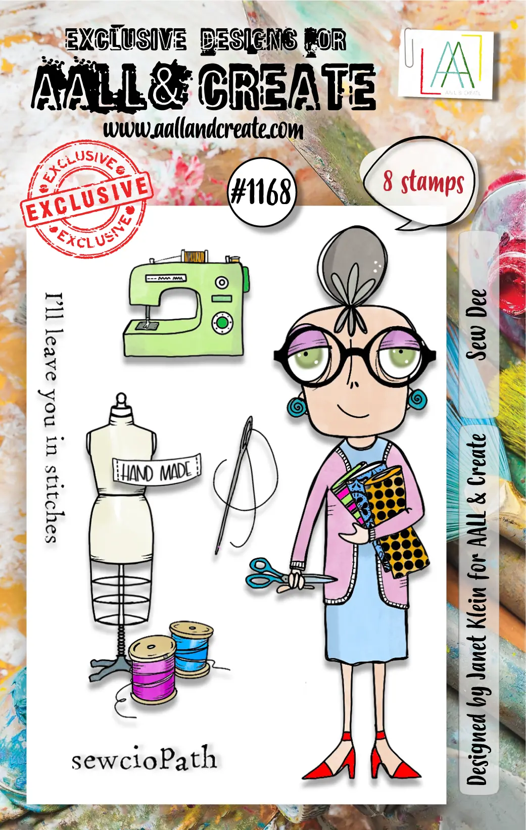 Aall And Create - A7 Stamp Set - Sew Dee 1