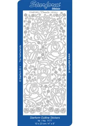 Deco Stickers - Doodle Design Roses 1