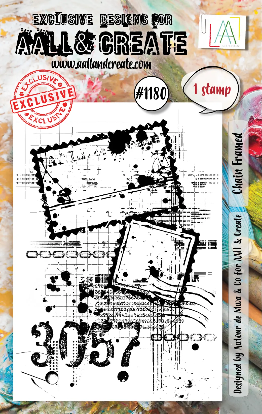 Aall And Create - A7 Stamp Set - Chain Framed 1