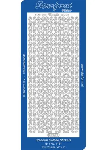 Deco Stickers - Doodle Design Decorative Heart Borders 1