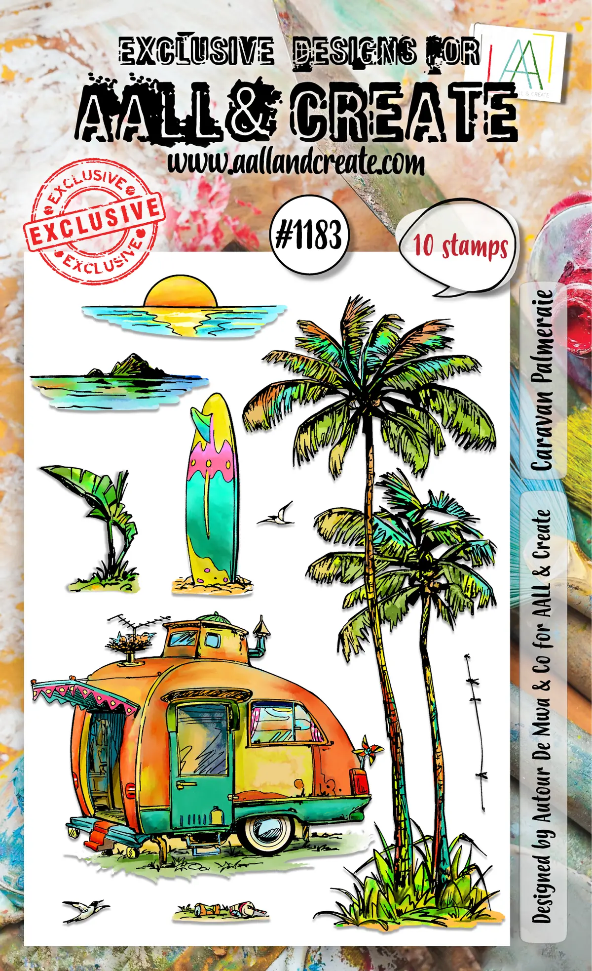 Aall And Create - A6 Stamp Set - Caravan Palmeraie 1