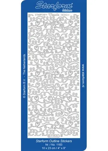 Deco Stickers - Doodle Design Decorative Lines 1