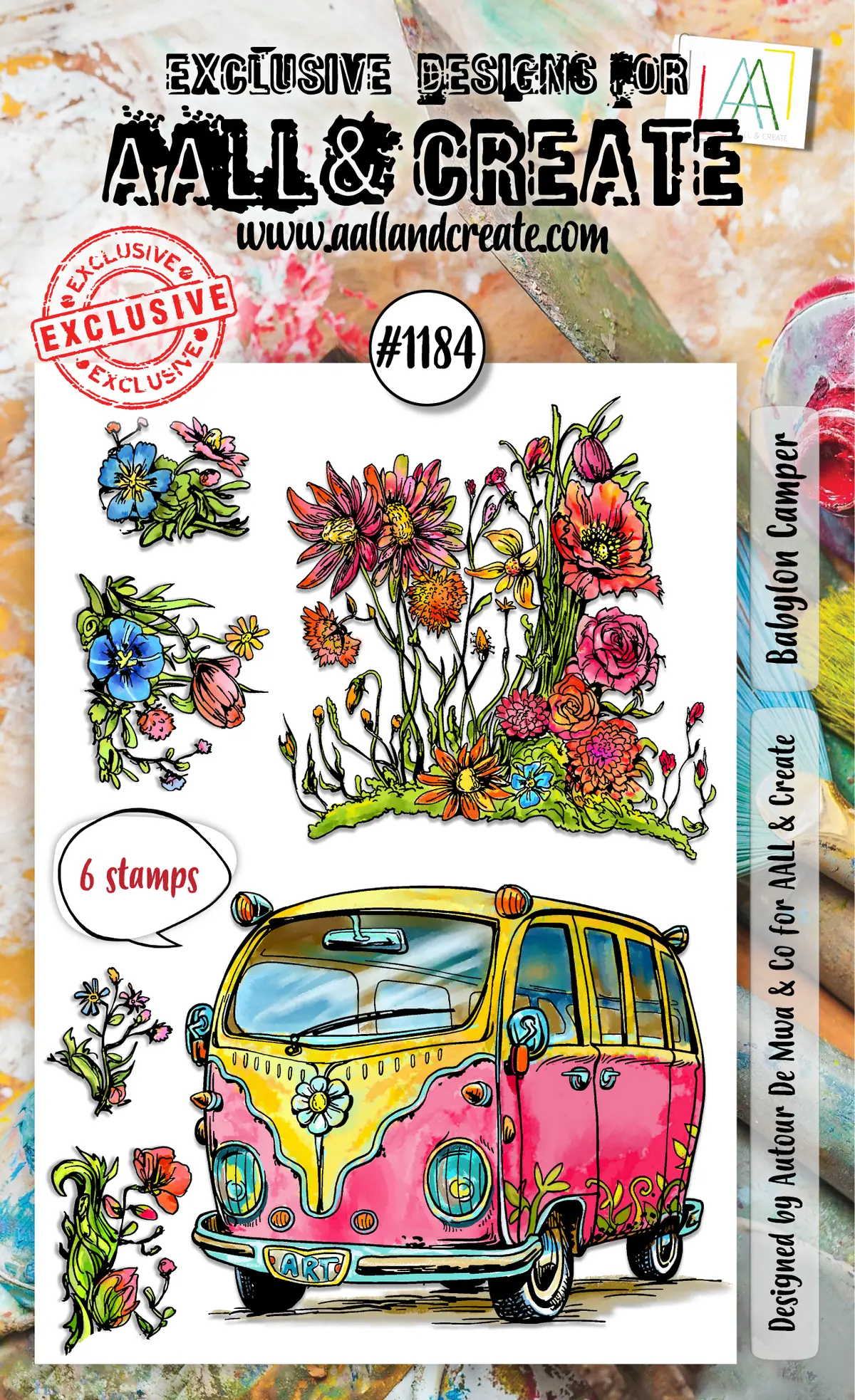 Aall And Create - A6 Stamp Set - Babylon Camper 1