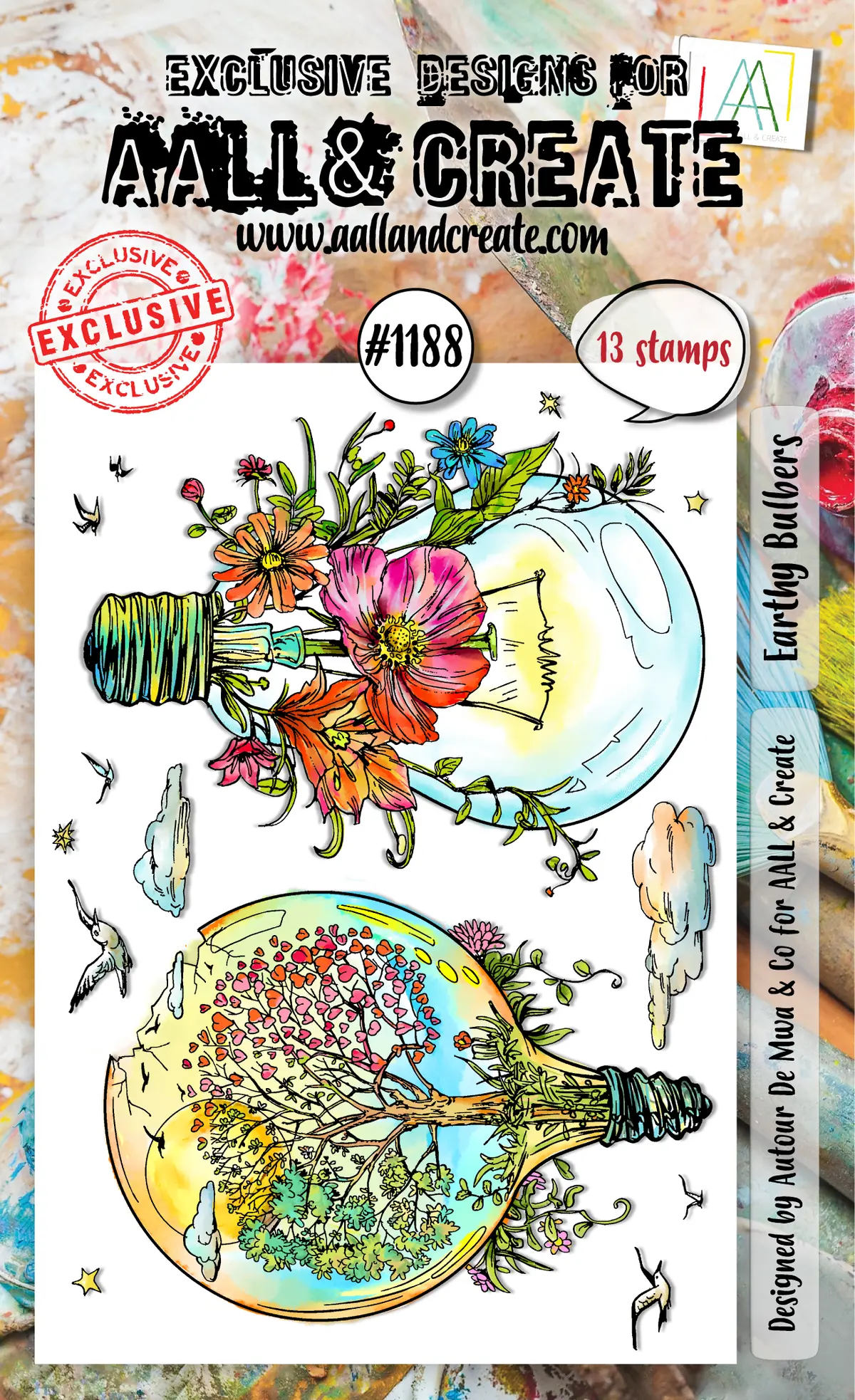 Aall And Create - A6 Stamp Set - Earthy Bulbers 1