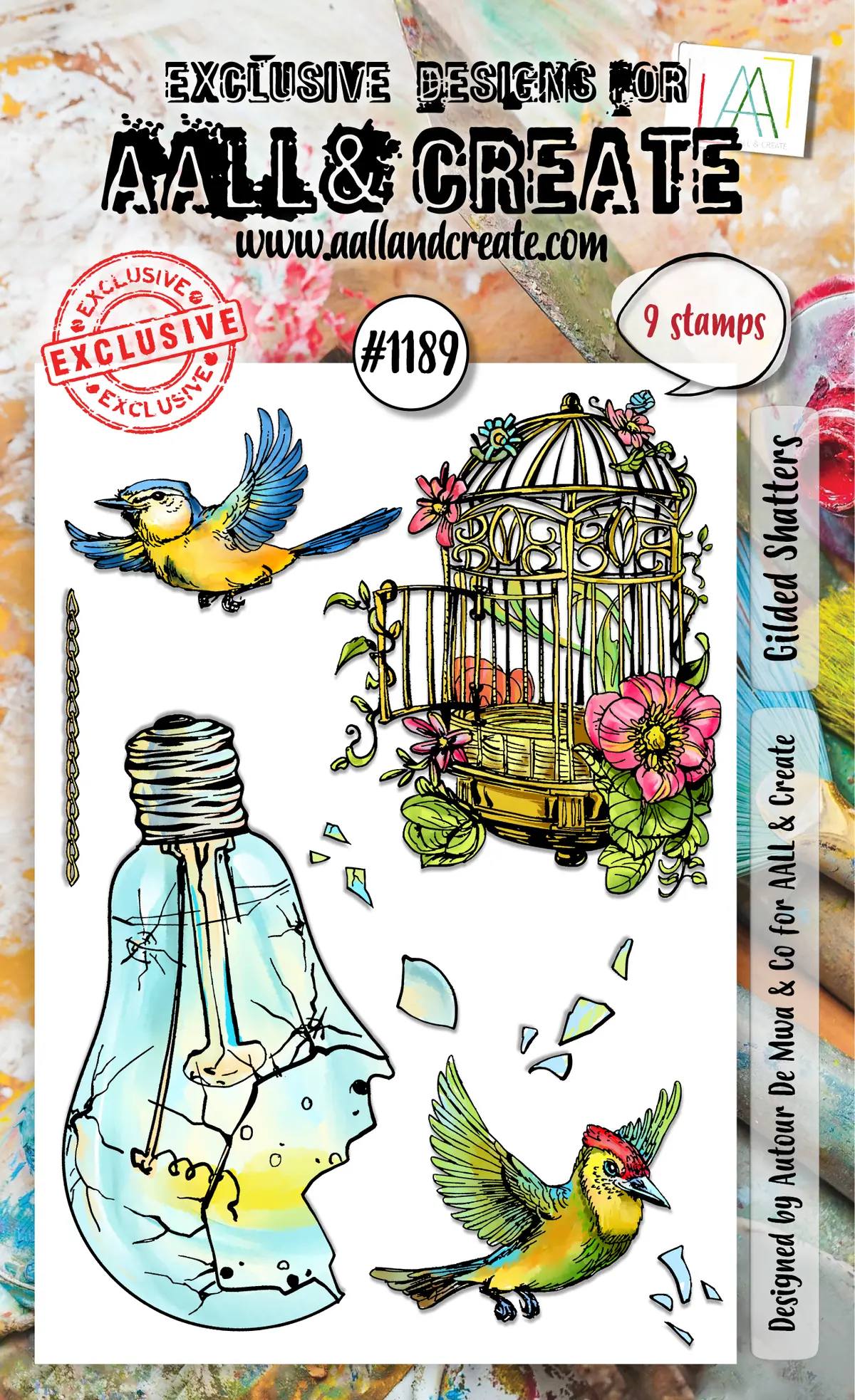 Aall And Create - A6 Stamp Set - Gilded Shatters 1