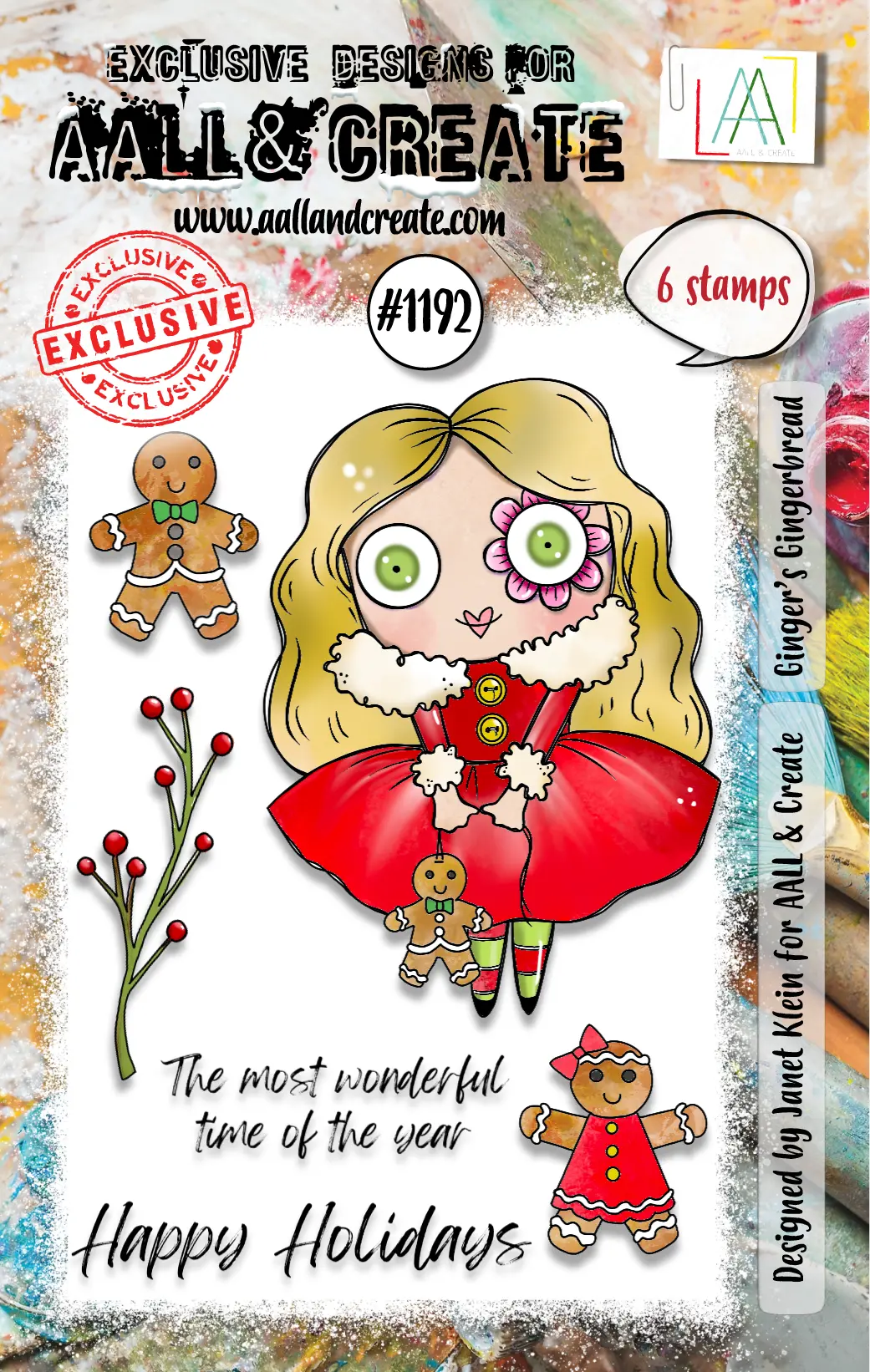 Aall And Create - A7 Stamp Set - Ginger’S Gingerbread 1