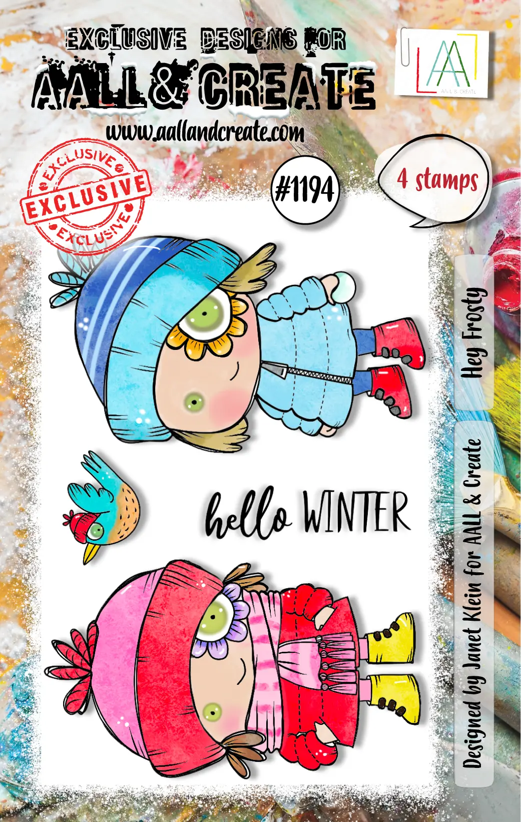 Aall And Create - A7 Stamp Set - Hey Frosty 1