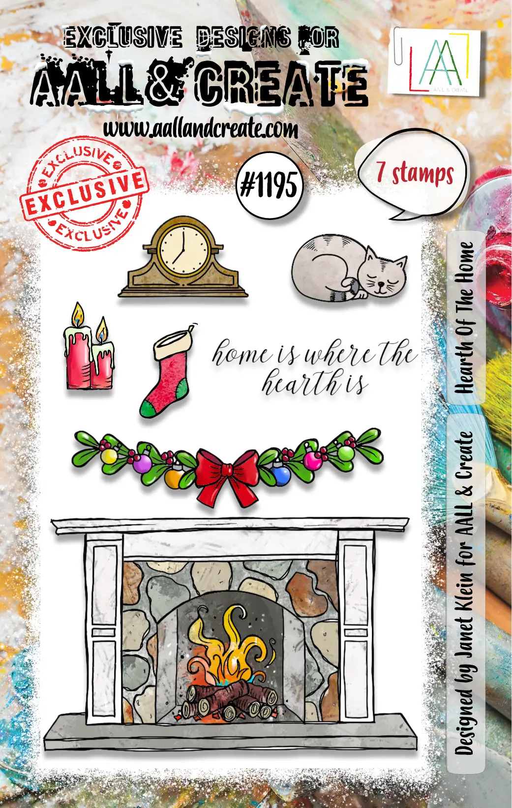 Aall And Create - A7 Stamp Set - Hearth Of The Home 1