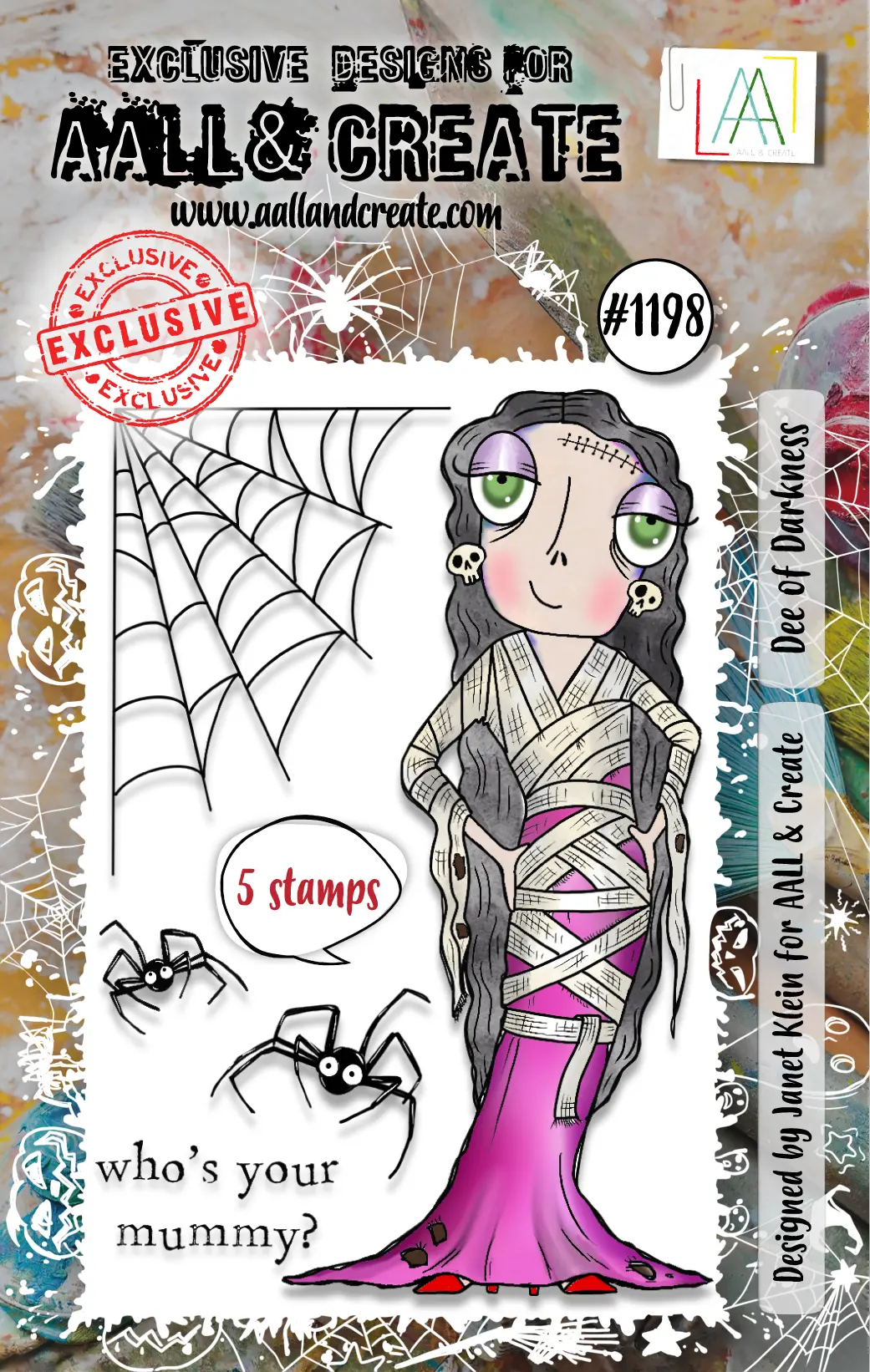 Aall And Create - A7 Stamp Set - Dee Of Darkness 1