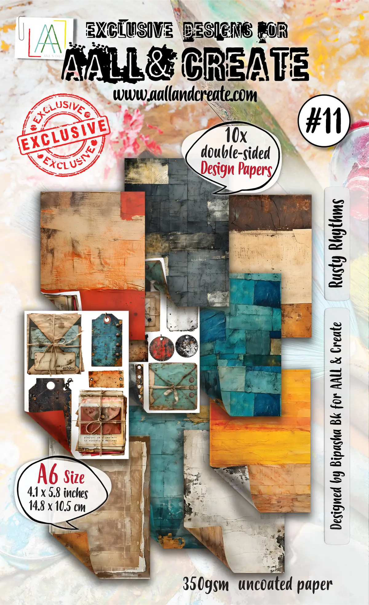 Aall And Create - A6 Design Paper - Rusty Rhythms 1