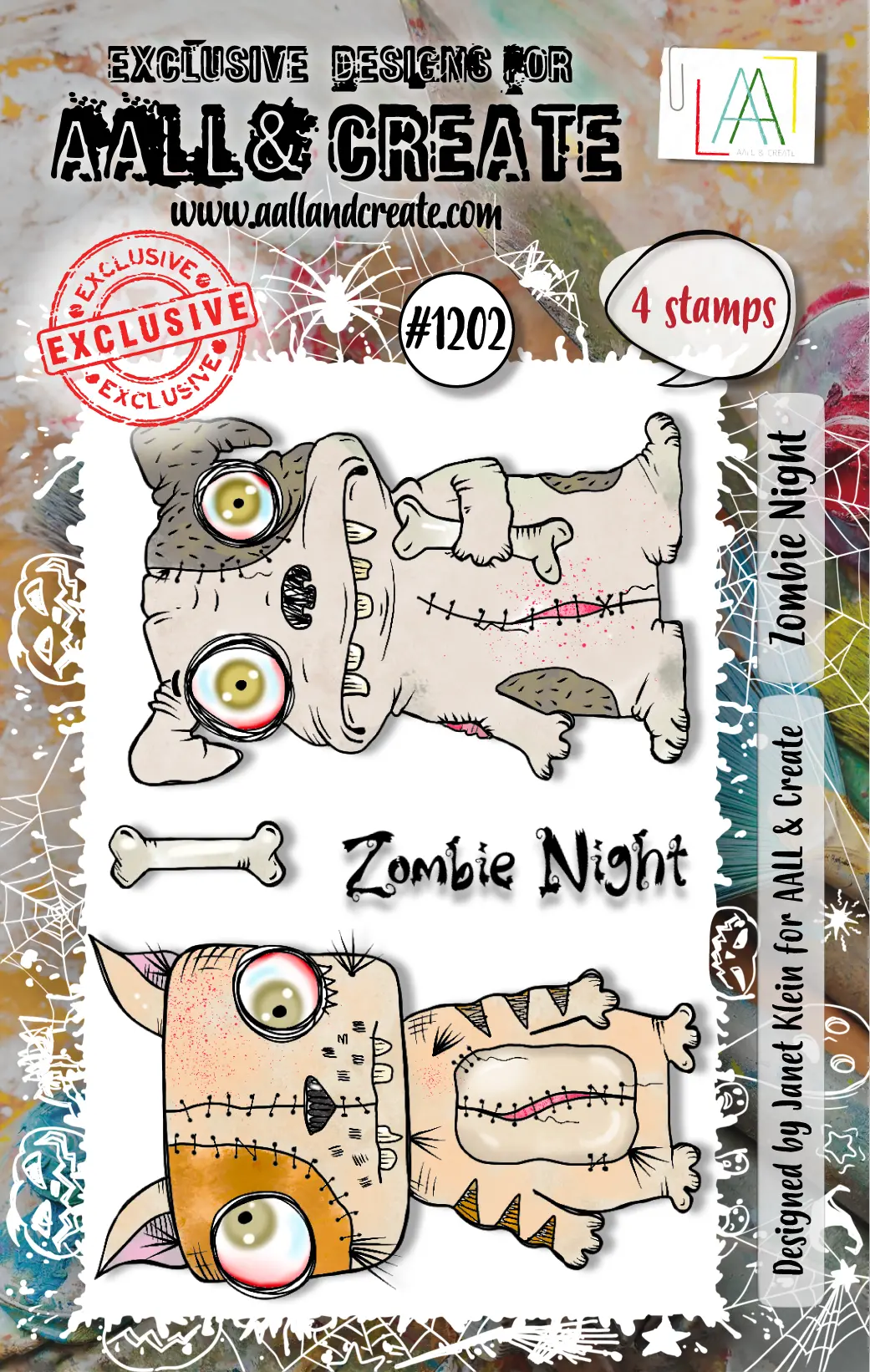 Aall And Create - A7 Stamp Set - Zombie Night 1
